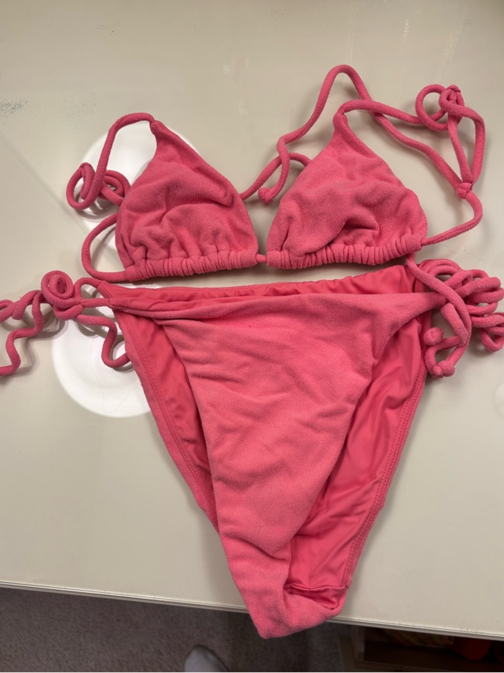 LA Hearts Pink Triangle Bikini